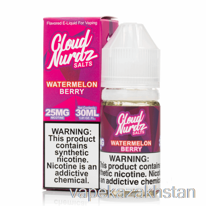 Vape Disposable Watermelon Berry - Cloud Nurdz Salts - 30mL 25mg